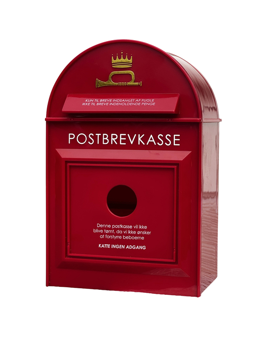 Fuglehus postkasse rød